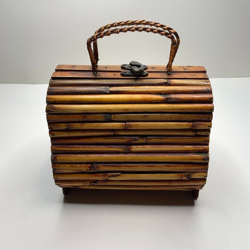 Vintage Bamboo Mini Bag/Clutch